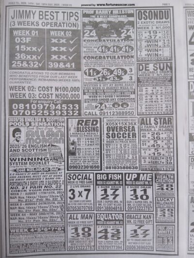 week 3 pools telegraph 2025 page 4