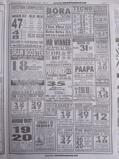 week 3 pools telegraph 2025 page 9