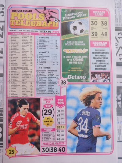 week 4 pools telegraph 2025 page 1