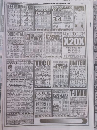 week 4 pools telegraph 2025 page 6