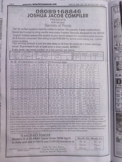 week 4 pools telegraph 2025 page 7