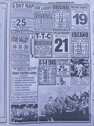 week 5 pools telegraph 2025 page 11