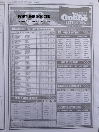 week 6 pools telegraph 2025 page 13