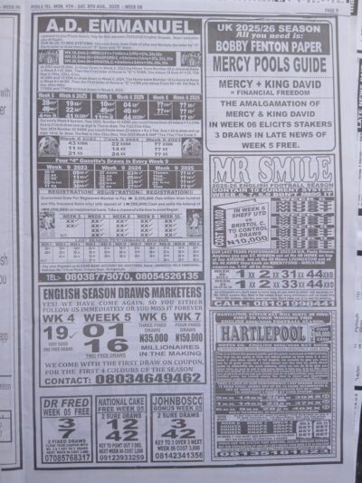 week 6 pools telegraph 2025 page 15