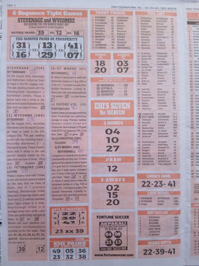 week 6 pools telegraph 2025 page 2
