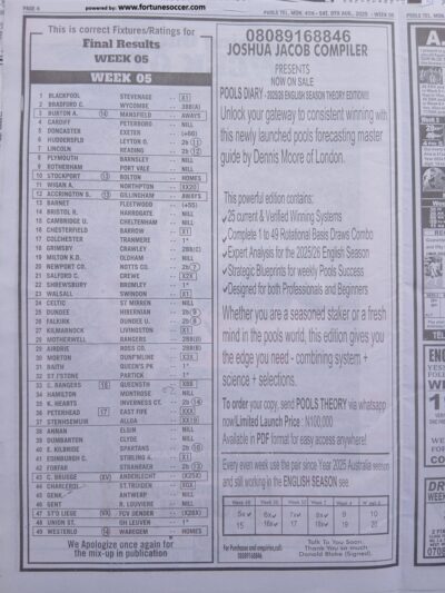 week 6 pools telegraph 2025 page 4