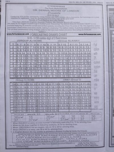 week 6 pools telegraph 2025 page 5