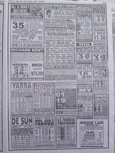 week 6 pools telegraph 2025 page 6