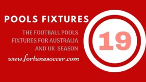 week 19 pool fixtures this week
