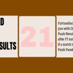 week 21 pool result today saturday