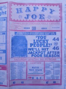 week 22 happy joe 2025 page 1