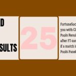 week 25 pool result today saturday