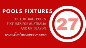 week 27 pool fixtures this week