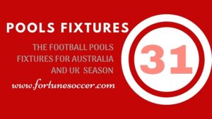 week 31 pool fixtures this week
