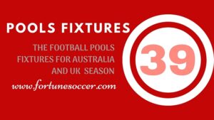 week 39 pool fixtures this week