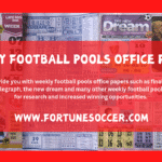 weekly football pools papers red