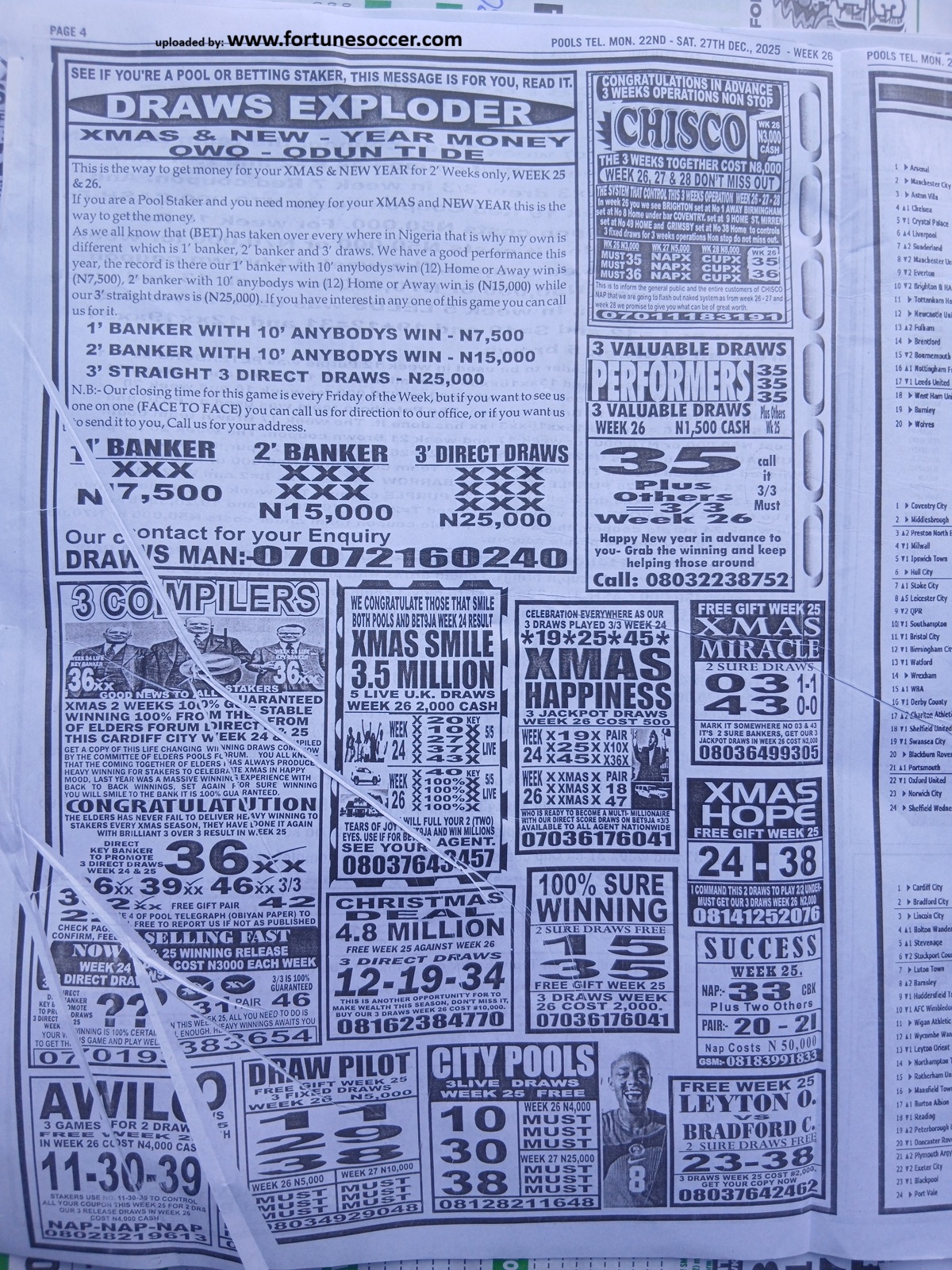 week 26 pools telegraph 2025 page 4