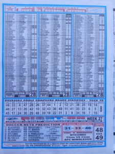 week 28 right on fixtures 2026 back page