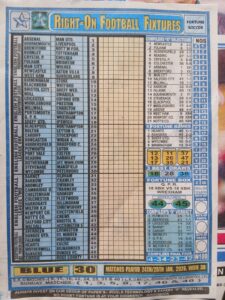 week 30 right on fixtures 2026 front page