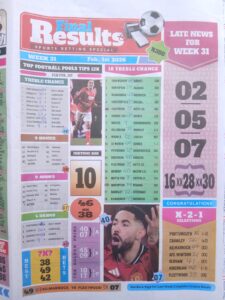 week 31 final results 2026 page 1