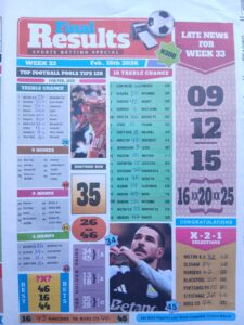 week 33 final results 2026 page 1