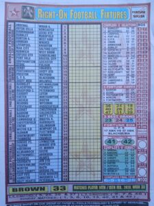 week 33 right on fixtures 2026 front page