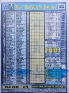 week 34 right on fixtures 2026 front page