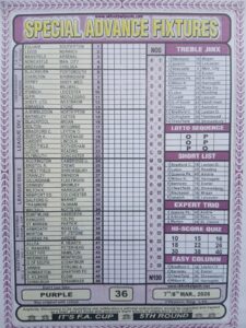 week 36 special advance fixtures 2026