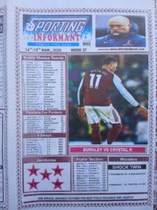 week 37 sporting informant 2026 page 1