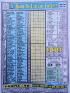 week 40 right on fixtures 2026 front page
