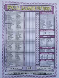 week 40 special advance fixtures 2026