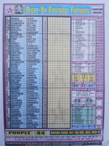 week 44 right on fixtures 2026 front page
