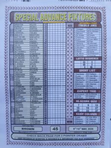 week 45 special advance fixtures 2026 front page