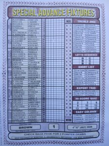 week 1 special advance fixtures 2026 front page
