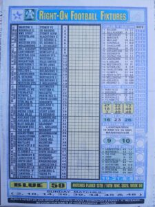 week 50 right on fixtures 2026 front page