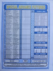 week 50 special advance fixtures 2026 front page