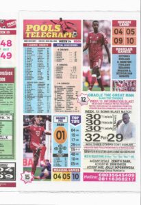 week 14 pools telegraph 2026 page 1